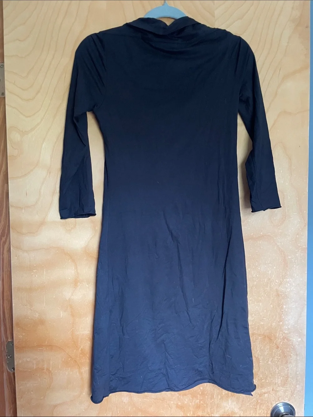 Velvet Black Long Sleeve Dress with Bolero Overlay